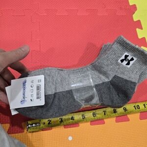 GLAM SOCKS Men's Crew Socks 10 Pairs - Made in Korea - Cotton Blend Grey Sport